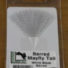 Hareline BARRED MAYFLY TAIL #1 WHITE BLACK BARRED -Goedkope Vis Fanaat Winkel HL BMT1 1