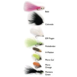 Roffes Regnbågs Flugor 8-pak