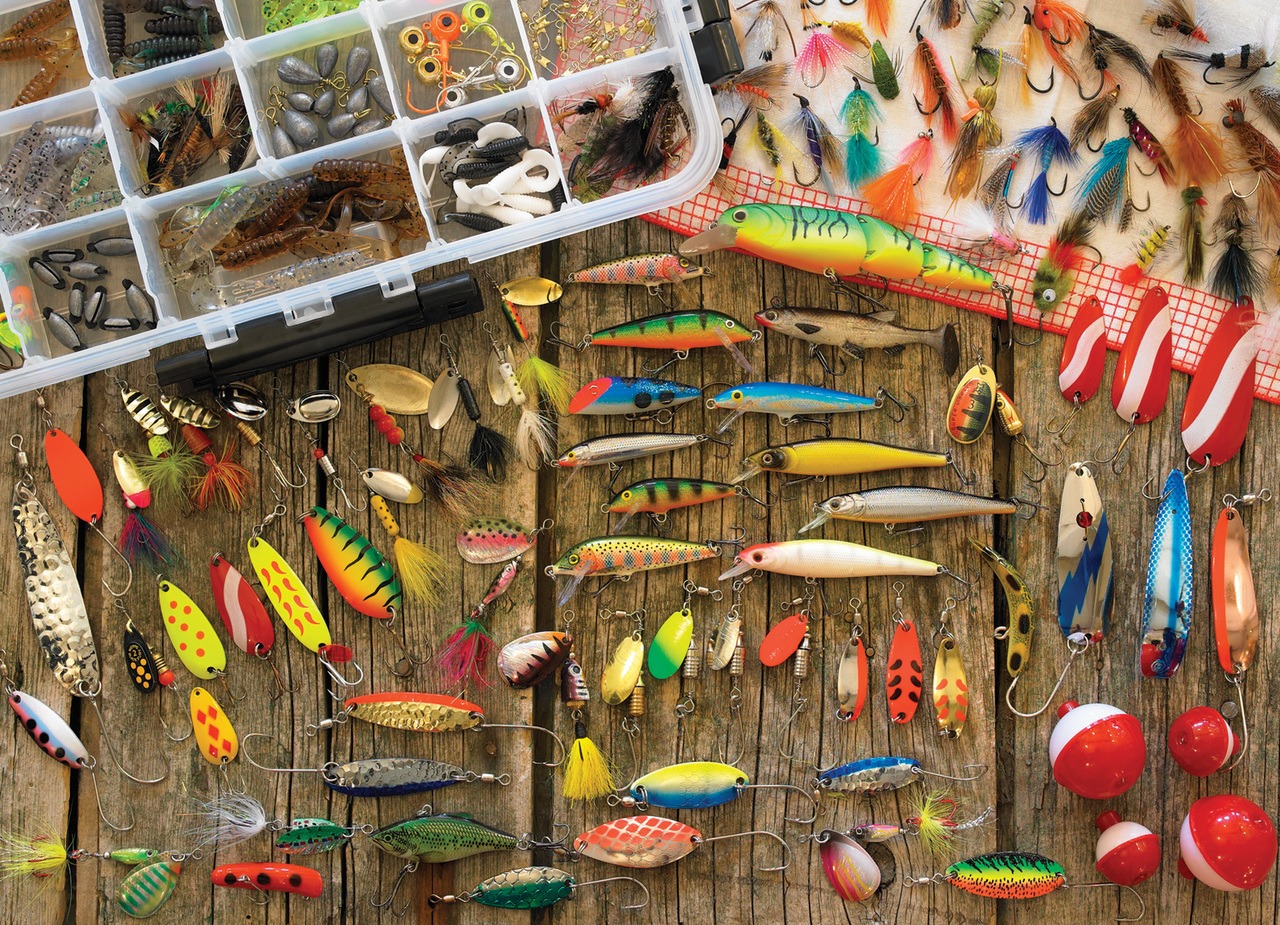 Goedkope Vis Fanaat Winkel -Goedkope Vis Fanaat Winkel puzzelwereld legpuzzel cobble hill fishing lures 1000 p